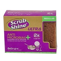 Scrub Shine Ultra Scourer With Sponge Regular
